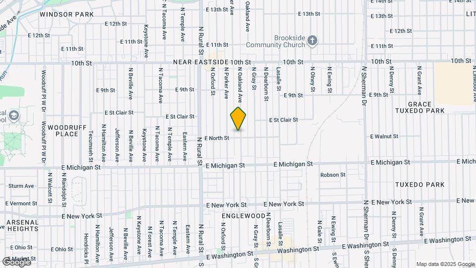 608 N Oakland Ave Mapa y Detalles de la Ubicación