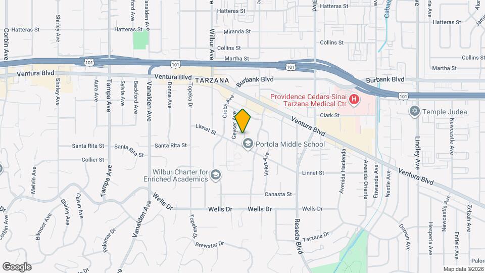 5355 Rhea Ave Map and Location Details