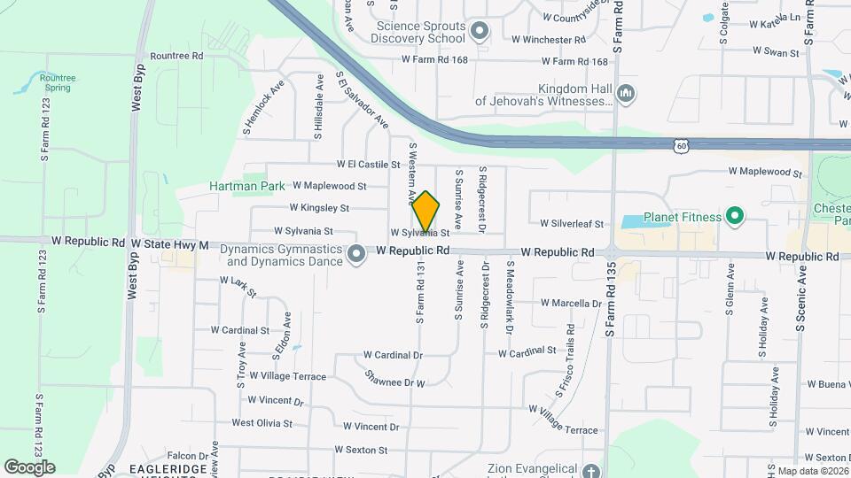 3448-B W Sylvania St Map and Location Details