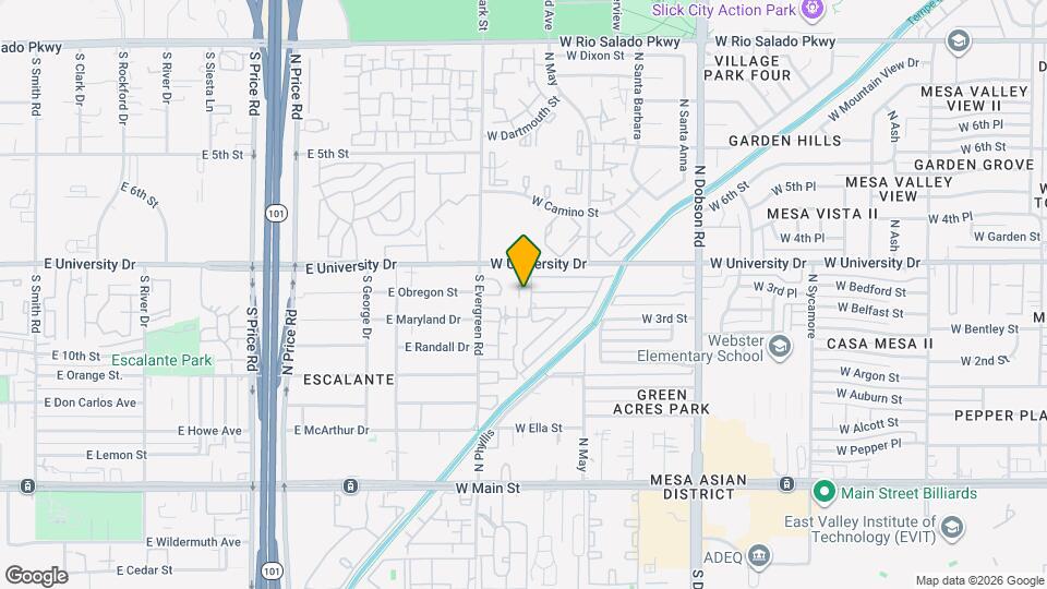 2693 E Oakleaf Dr Mapa y Detalles de la Ubicación