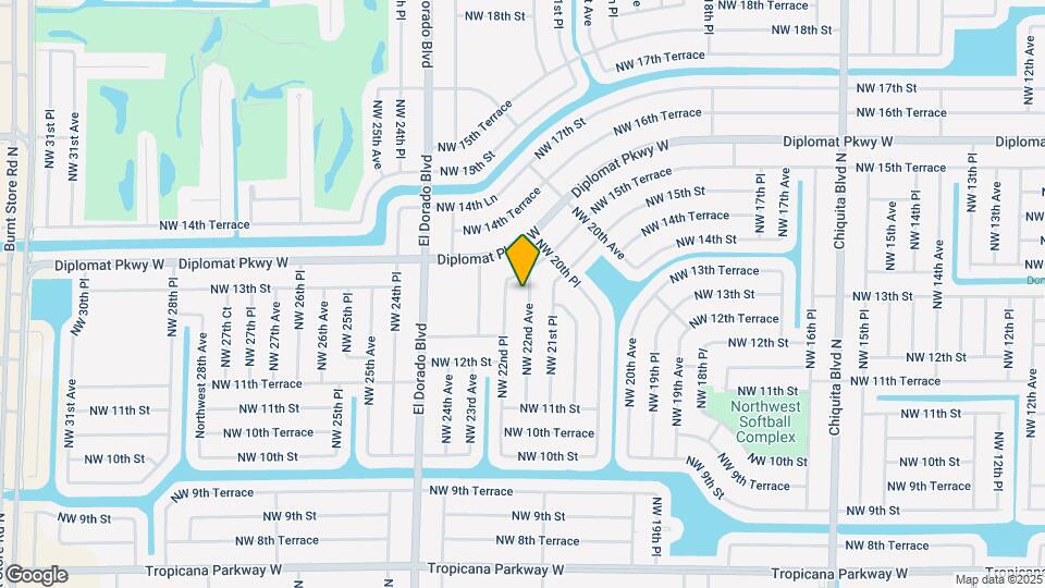 1242 NW 22nd Ave Map and Location Details