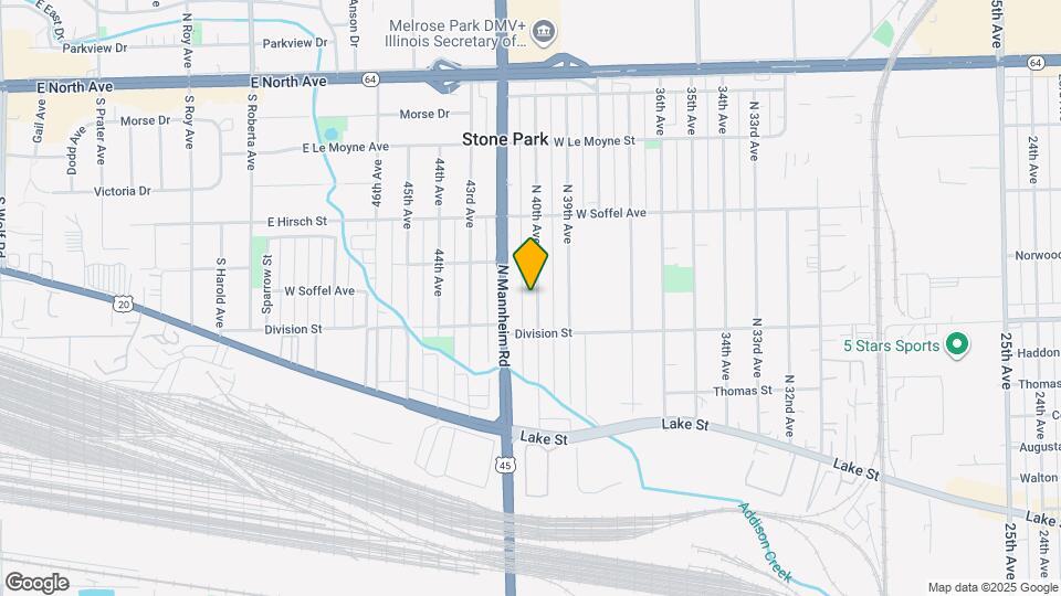 1622 N 40th Ave Map and Location Details