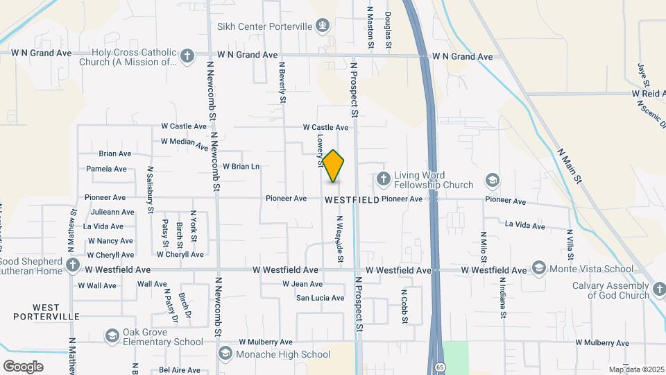 1437 N Westside St Map and Location Details
