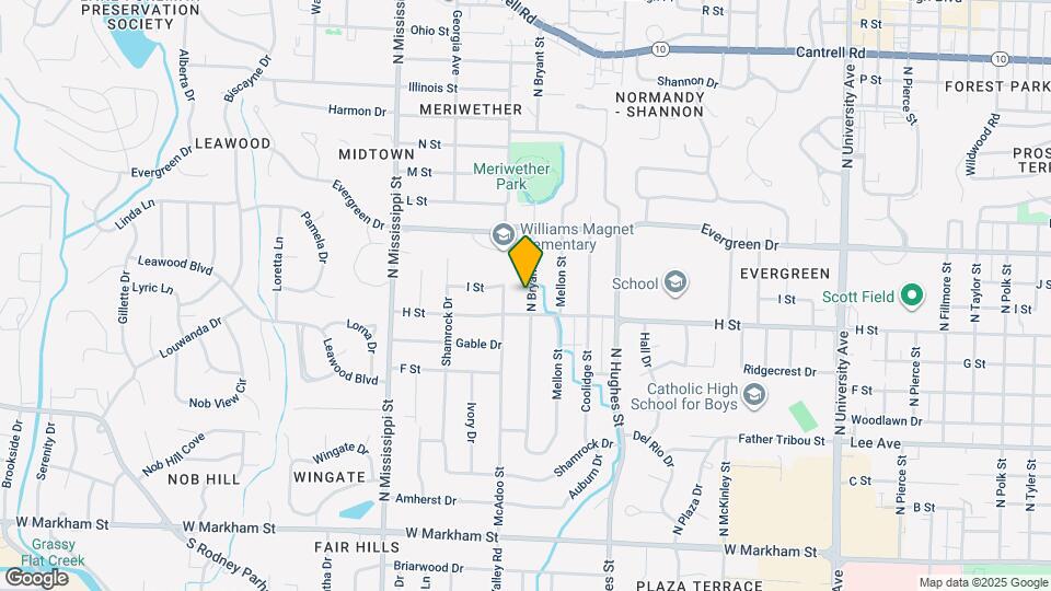 918 N Bryan St Map and Location Details