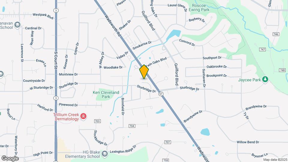 651 Sturbridge Dr Map and Location Details
