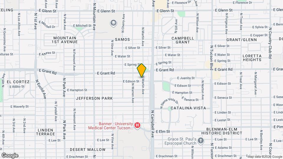 1739 E Edison St Mapa y Detalles de la Ubicación
