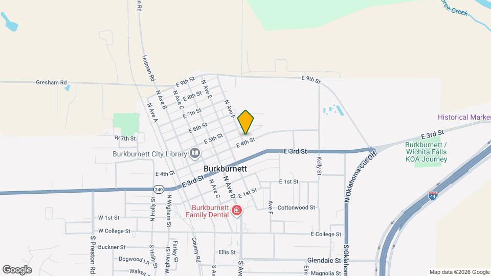 603 E 4th St Map and Location Details