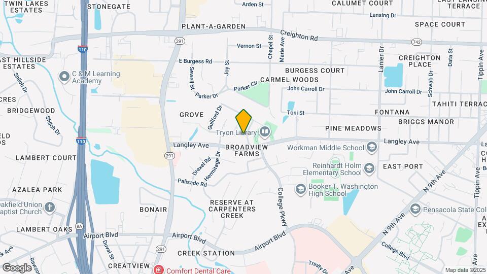 6395 Duquesne Dr Map and Location Details