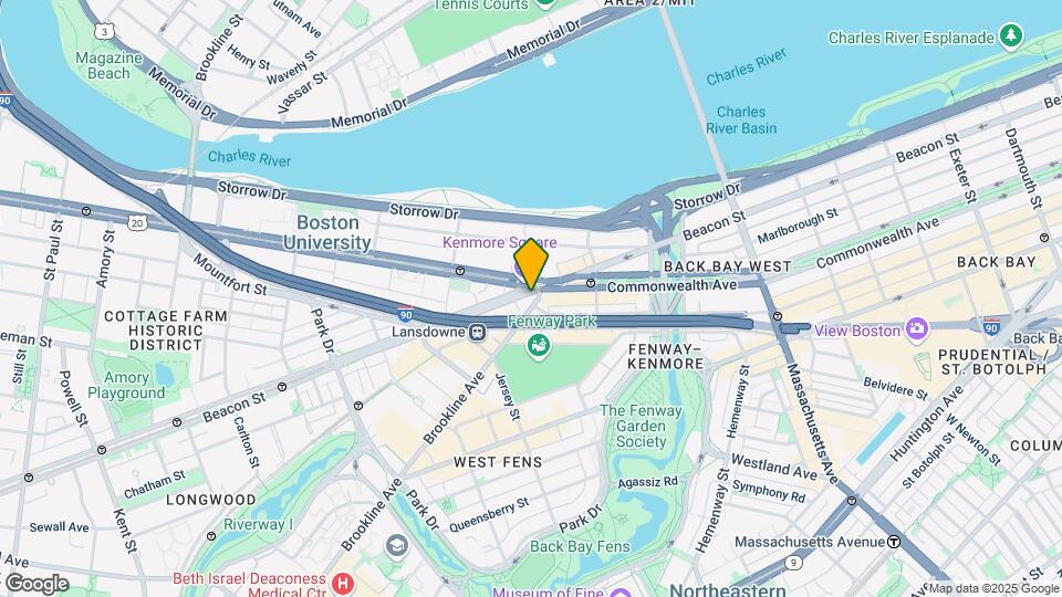 645 Beacon St, Unit 203 Map and Location Details