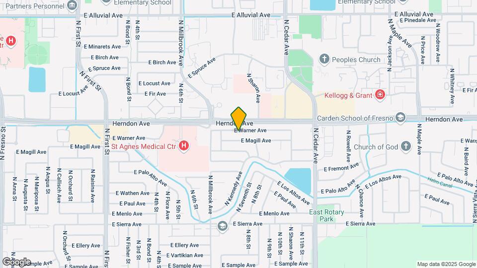 1503 E Warner Ave Map and Location Details