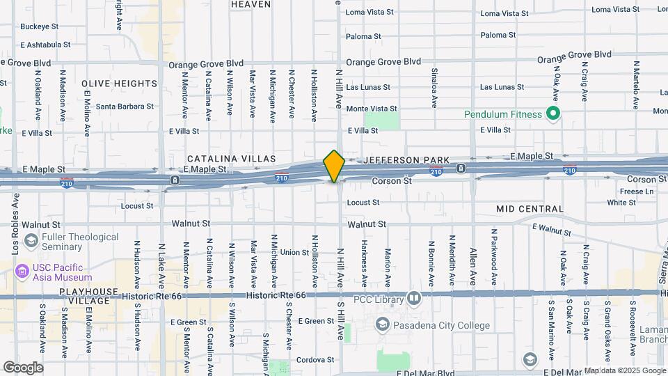 315 N Hill Ave Mapa y Detalles de la Ubicación