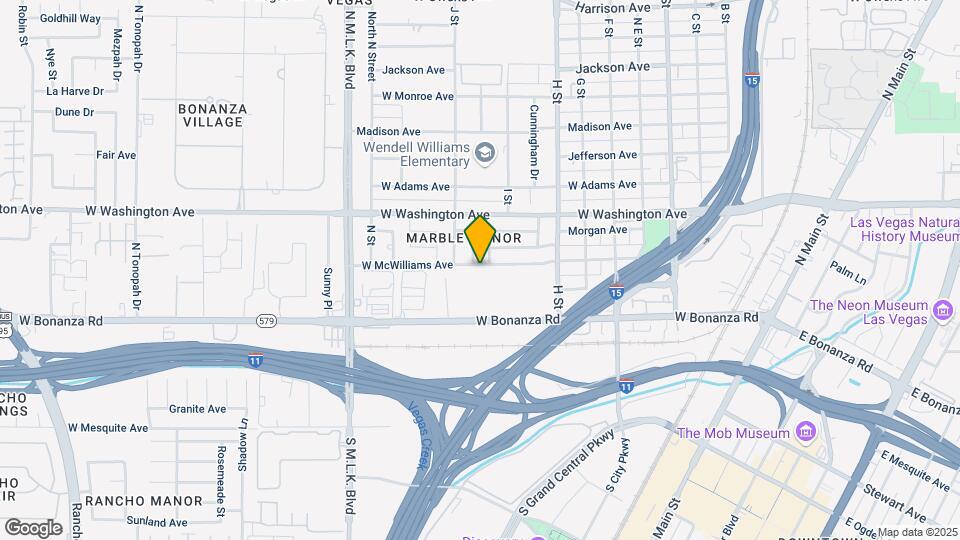 1001 W McWilliams Ave Map and Location Details