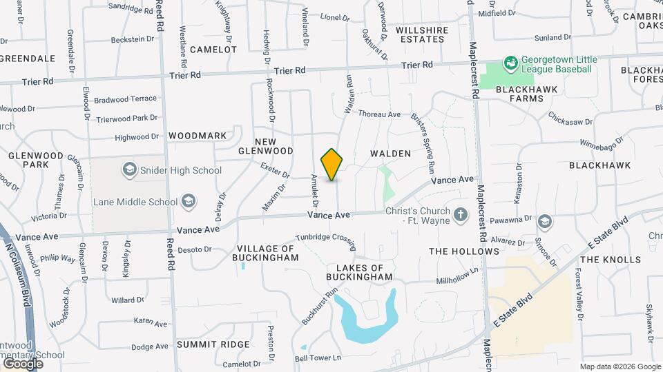 3315 Walden Run Map and Location Details