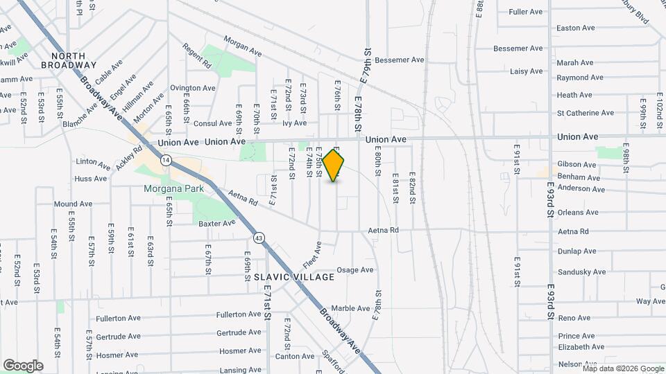 3578 E 76th St Map and Location Details