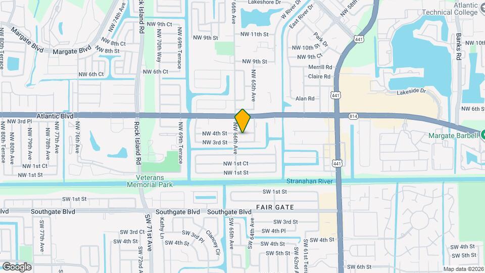 6586 NW 4th St Map and Location Details