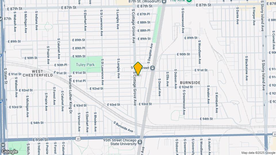 9121-9123 S Cottage Grove Ave Map and Location Details