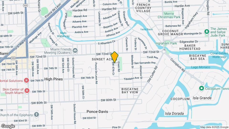 4741 SW 74th St Map and Location Details