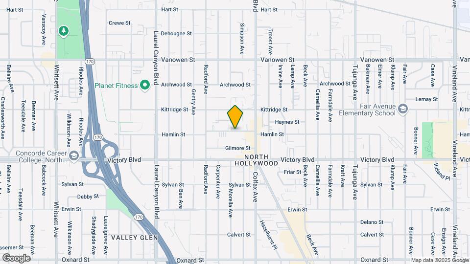 11760 Hamlin St Map and Location Details