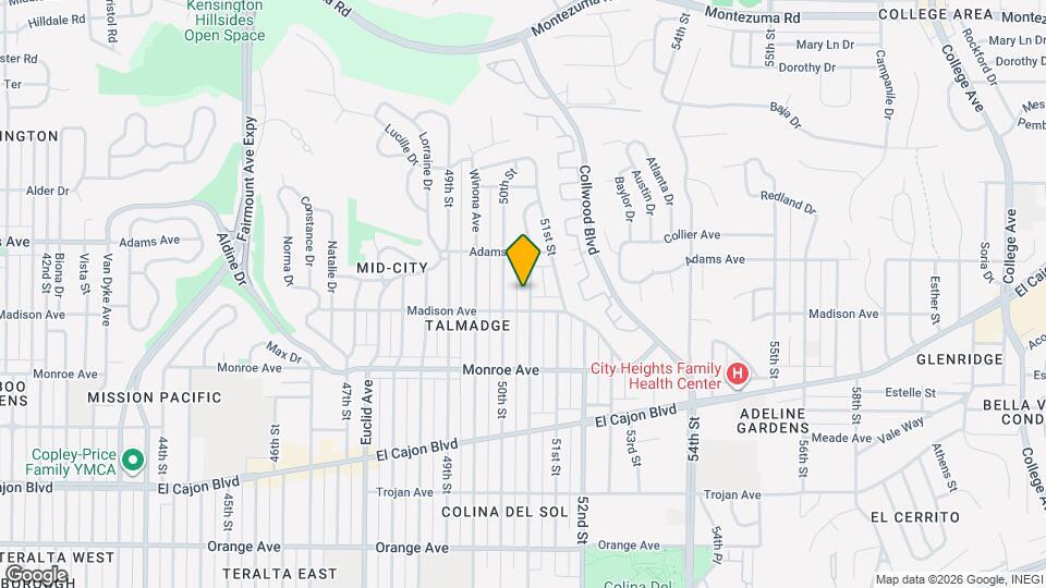 4628 Altadena Ave. Map and Location Details