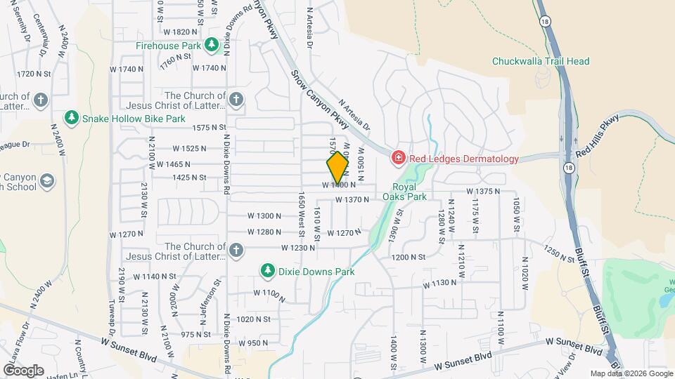 1563 W 1400 N Map and Location Details