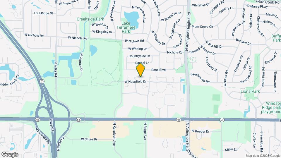 750 W Happfield Dr Map and Location Details