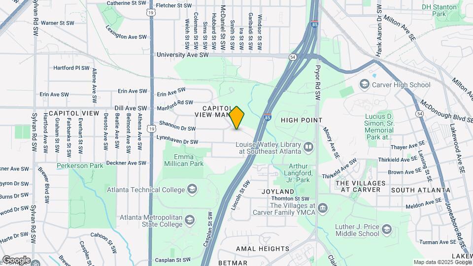 390 Hillside Dr SW Map and Location Details