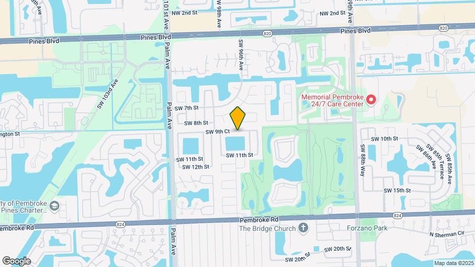 9650 SW 9th Ct Map and Location Details