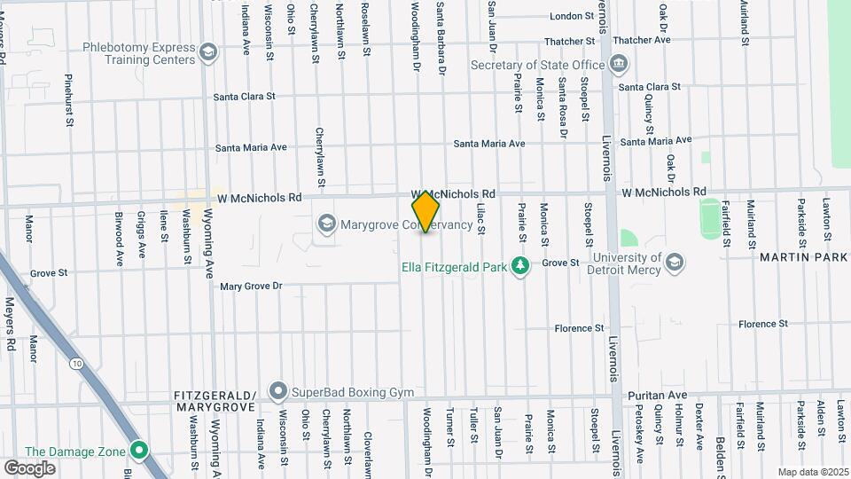 16730 Woodingham Dr Mapa y Detalles de la Ubicación