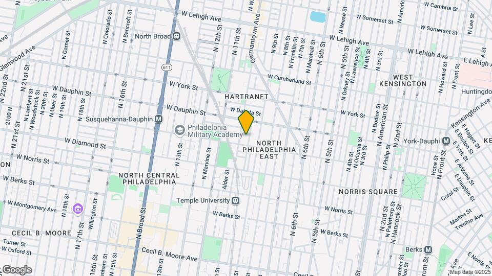 2214 N Delhi St, Unit # 2 Map and Location Details