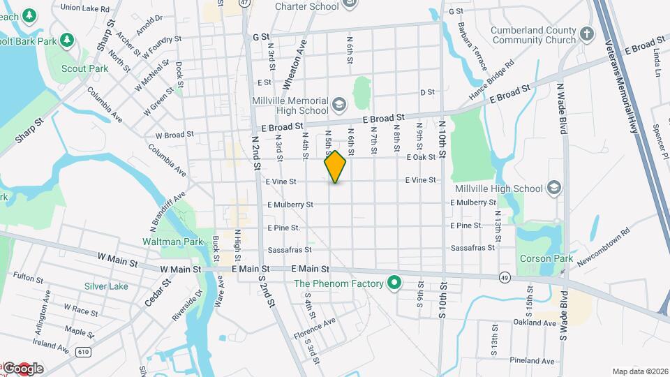 321-323 S 5th St Map and Location Details