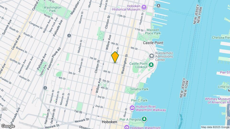 647 Garden St Map and Location Details