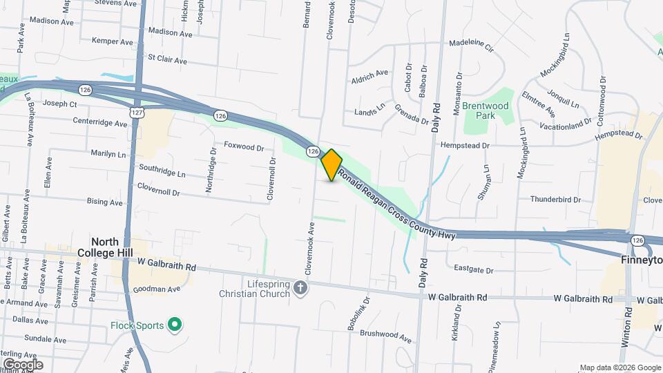 7052 Clovernook Ave Map and Location Details