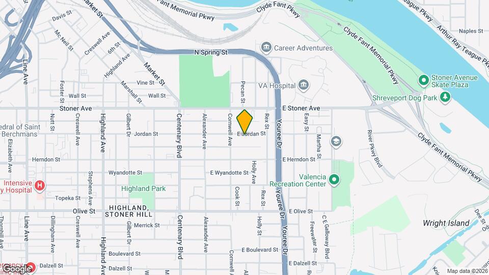 233 E Jordan St Map and Location Details