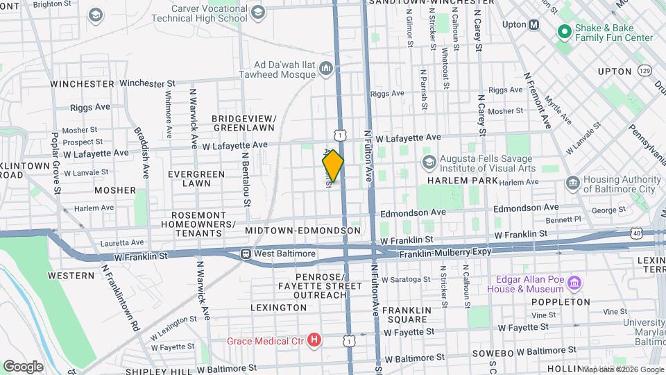 1920 Harlem Ave Mapa y Detalles de la Ubicación