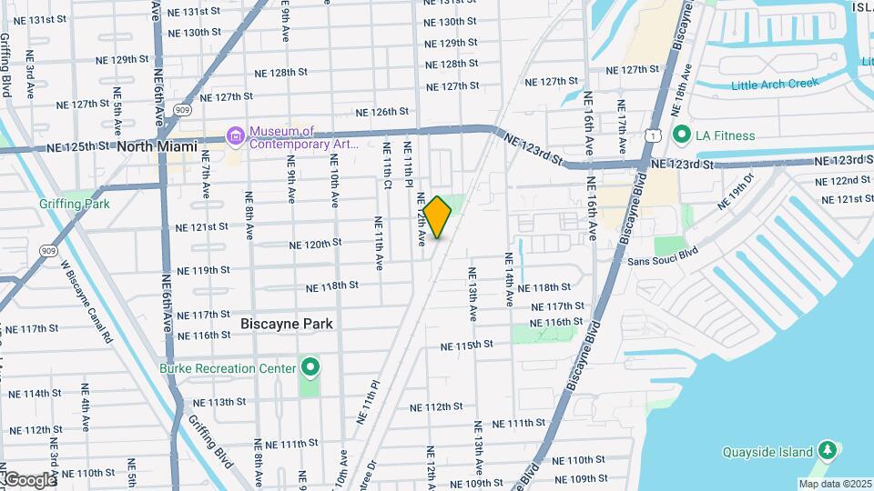 11922 NE 12th Ct Map and Location Details