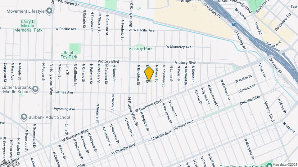 1330 N Lincoln St Map and Location Details