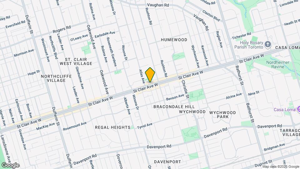 804 St Clair Ave W Map and Location Details