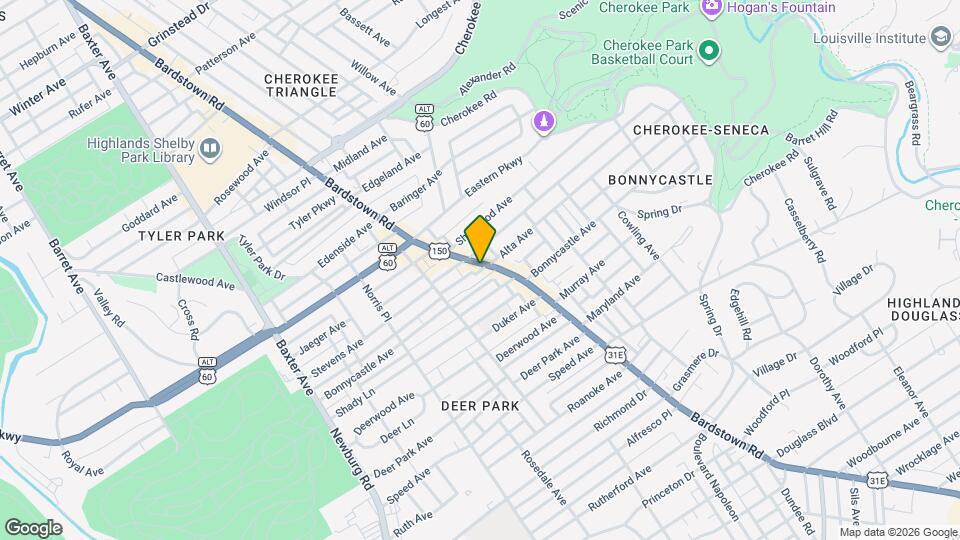 1558 Bardstown Rd Map and Location Details