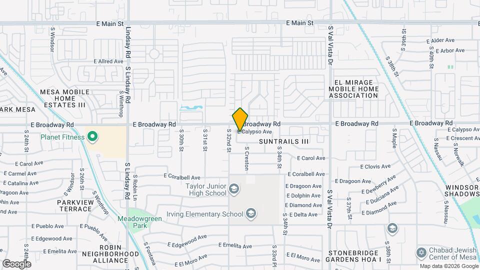 3211 E Calypso Ave Mapa y Detalles de la Ubicación