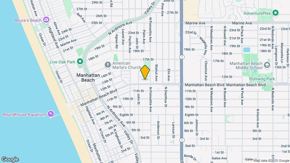 861 Manhattan Beach Blvd Map and Location Details