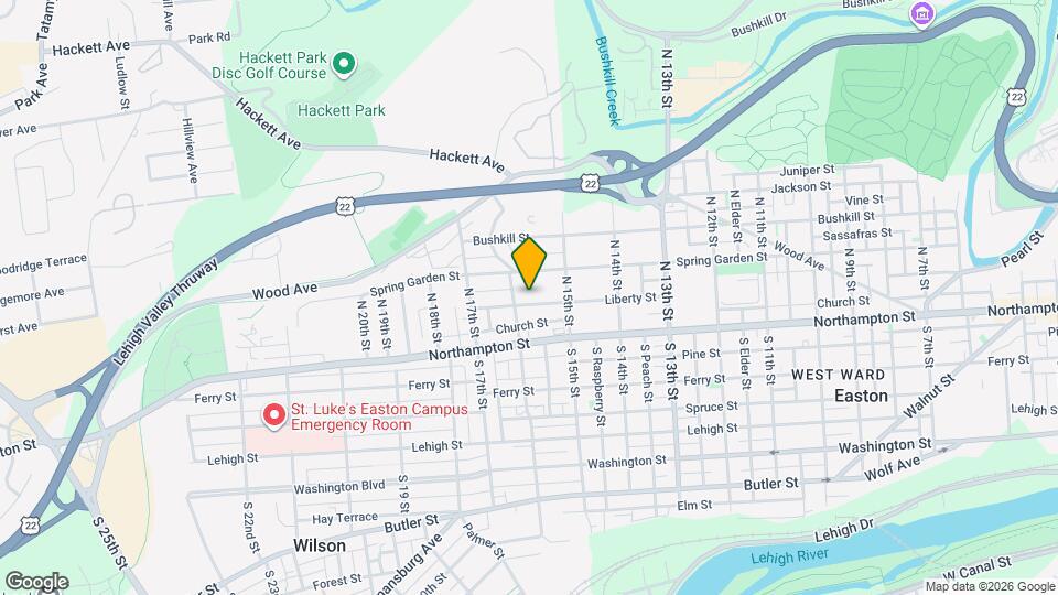 1539 Liberty St Map and Location Details