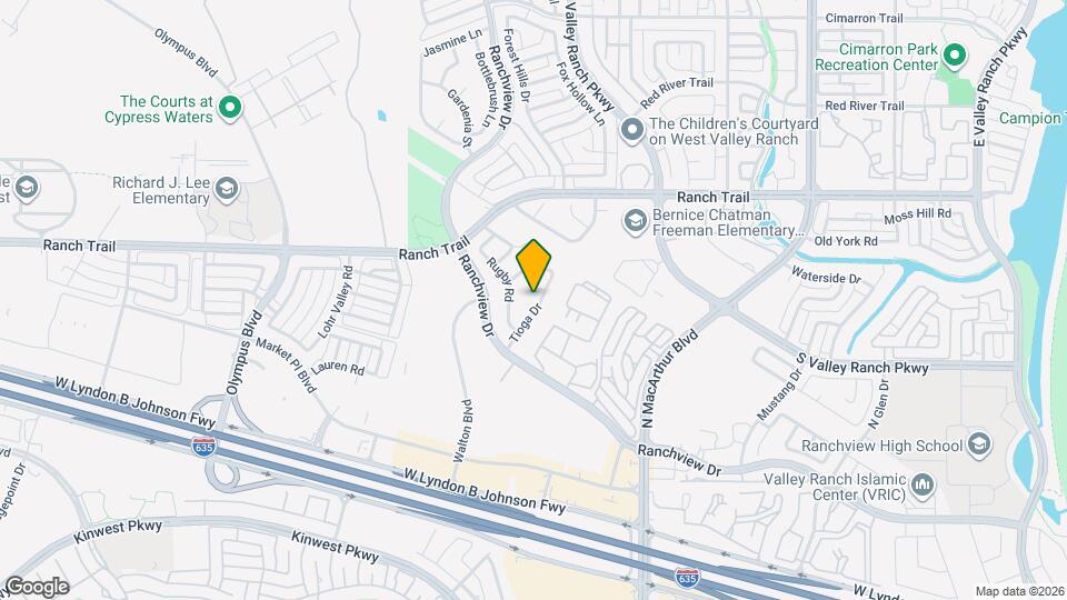 1229 Tioga Dr Map and Location Details
