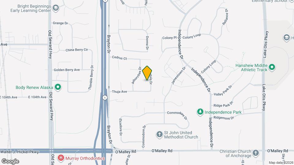 10270 Betula Dr Map and Location Details