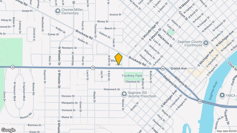 1414 Gratiot Ave Mapa y Detalles de la Ubicación