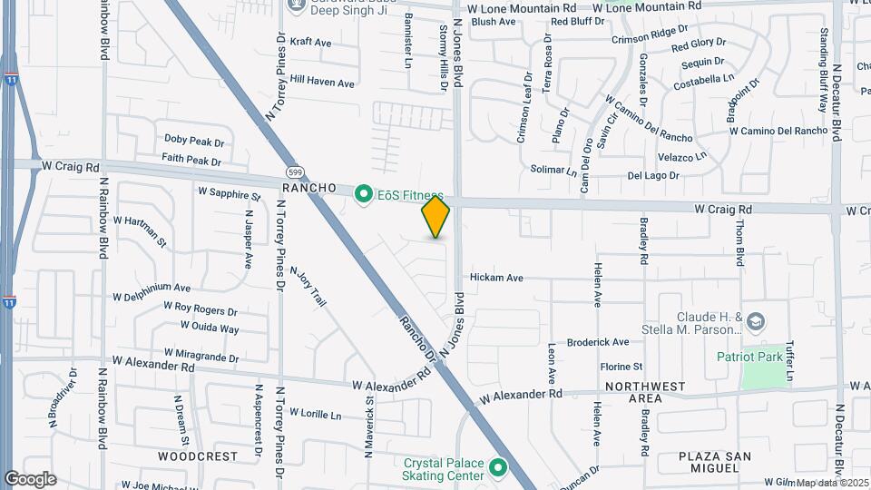 6129 Rose Springs Ave Mapa y Detalles de la Ubicación