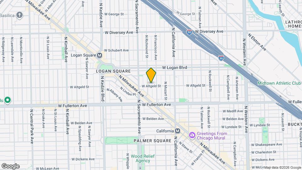 2918 W Altgeld St Map and Location Details