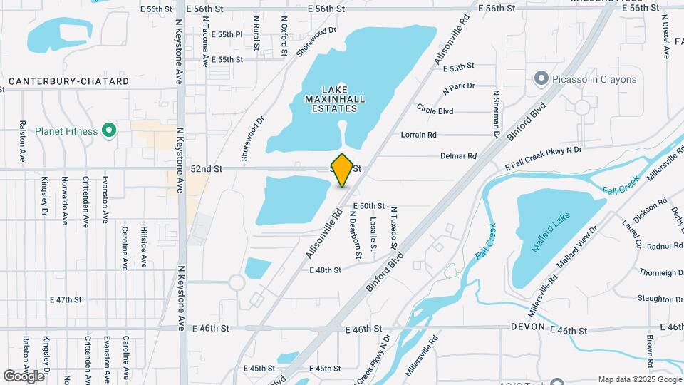 5034 Allisonville Rd Map and Location Details