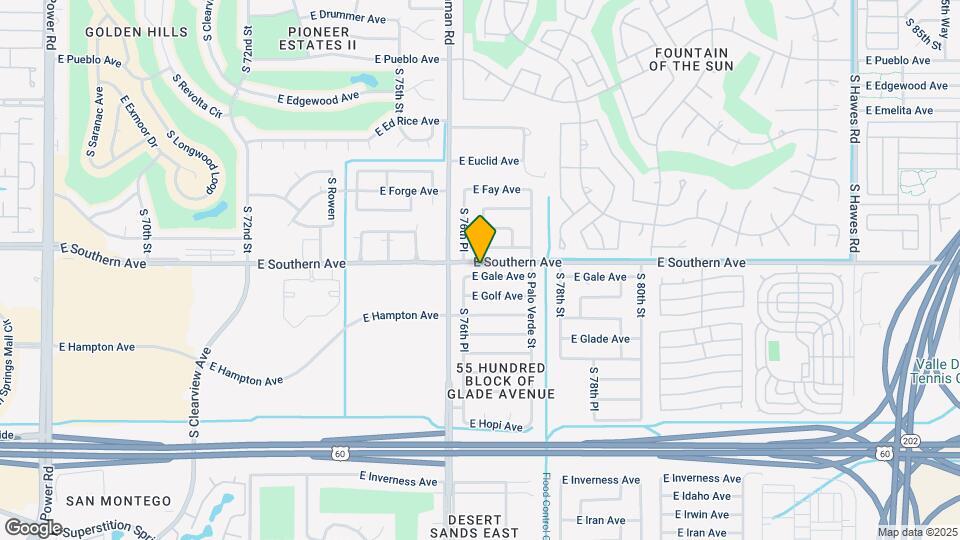 7634 E Gale Ave Map and Location Details