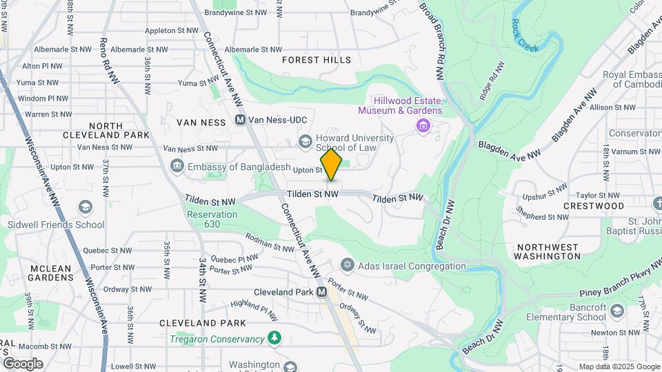 2871 Tilden St NW Map and Location Details