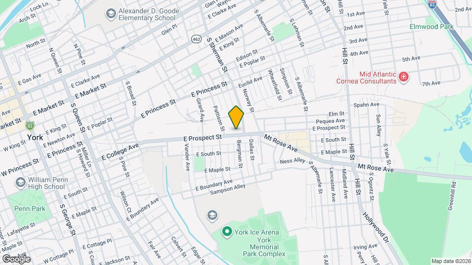 827 E Prospect St Map and Location Details